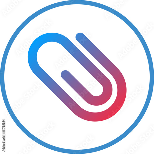 Vector Design Paperclip Icon Style