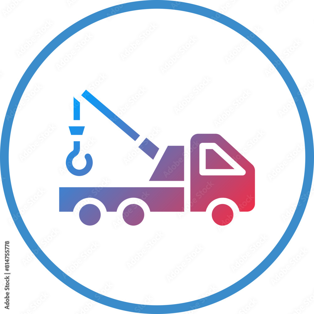 Vector Design Tow Truck Icon Style Vector Design Tow Truck Icon Style