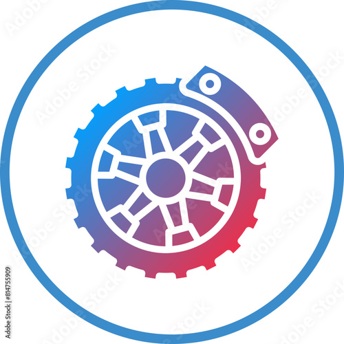 Vector Design Brake Disc Icon Style