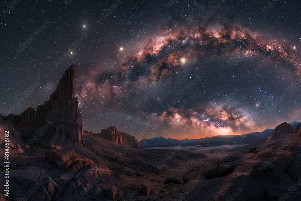 Exploring the Celestial Dance of Our Solar System Amidst the Grandeur of the Milky Way Galaxy, with Earth, Mars, and the Mysteries of the Cosmos Captured in a Breathtaking Celestial Vista