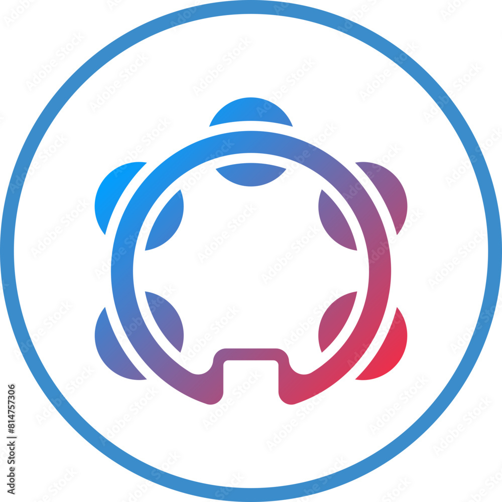 Vector Design Tambourine Icon Style Vector Design Tambourine Icon Style