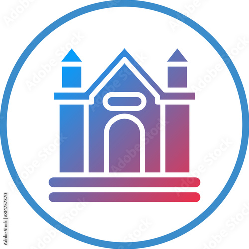 Vector Design Bouncy Castle Icon Style