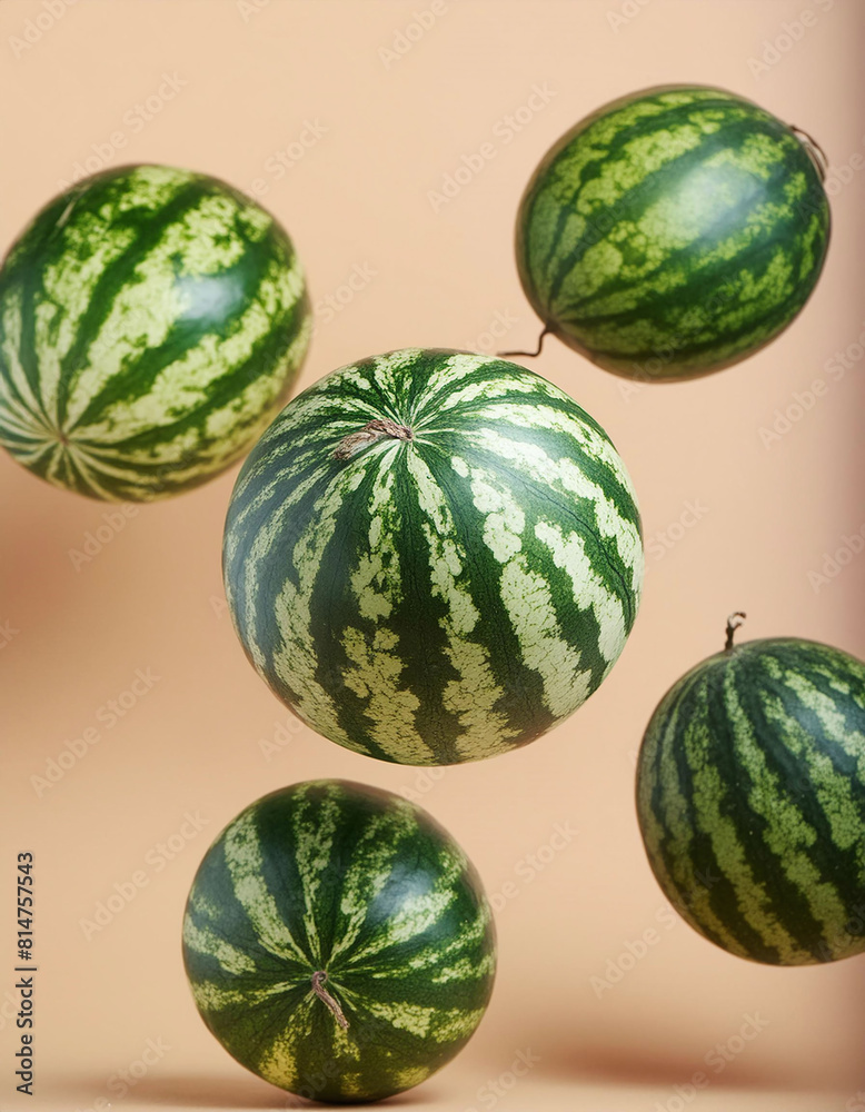 watermelons on a market