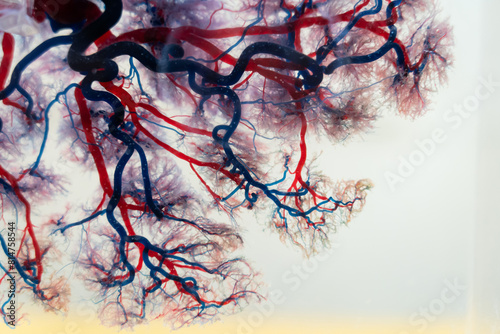 Photos Capillary background, blood vessel, is a medical procedure used to visualize the