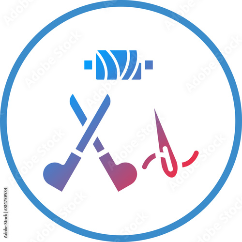 Vector Design Sewing Tool Icon Style