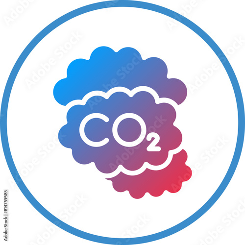 Vector Design Carbon dioxide Icon Style