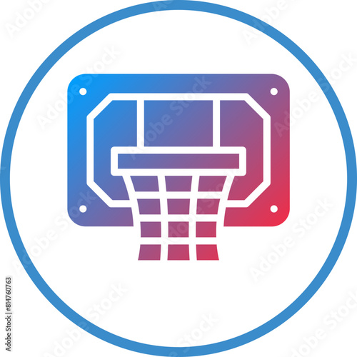 Vector Design Basketball Hoop Icon Style