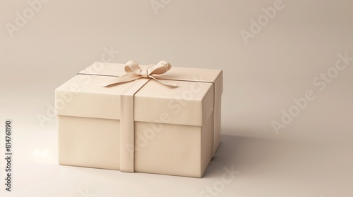 Mockup parcel box on a neutral background © -DEAR-