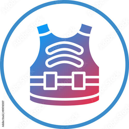 Vector Design Bulletproof Vest Icon Style