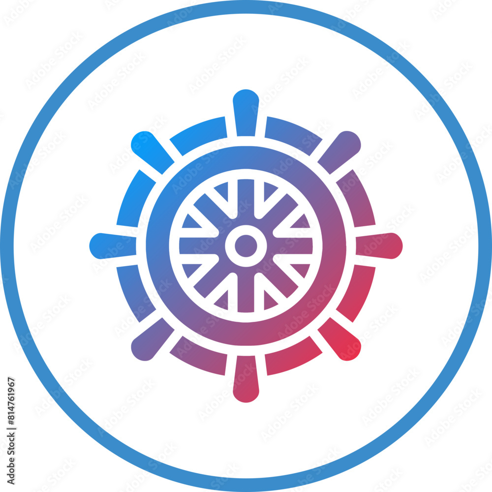 Vector Design Ship Wheel Icon Style Vector Design Ship Wheel Icon Style