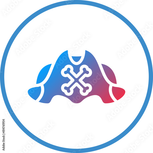Vector Design Pirate Cap Icon Style