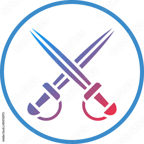 Vector Design Swords Icon Style