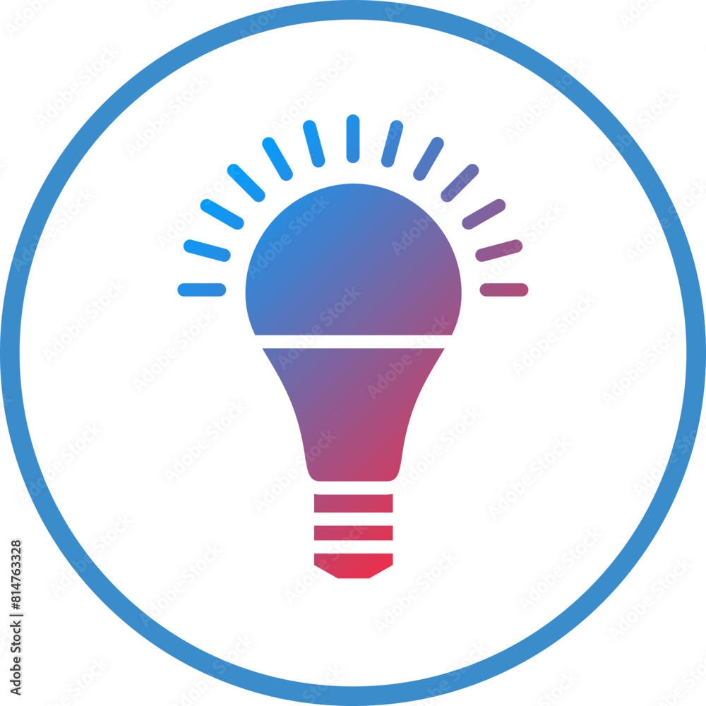 Obraz premium Vector Design Led Lamp Icon Style