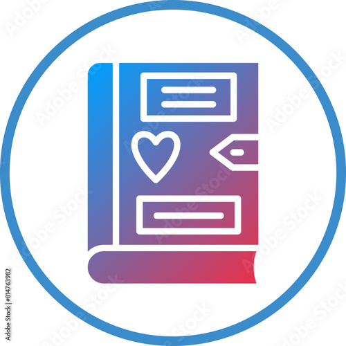 Vector Design Diary Icon Style