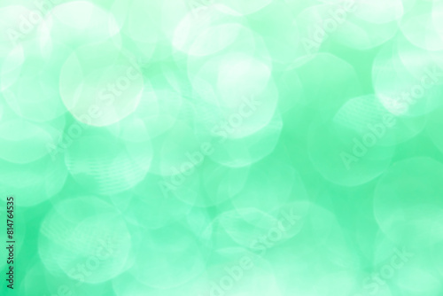 Bright glowing green bokeh