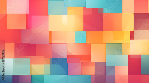 abstract block colorful playful pattern geometric shapes design poster background