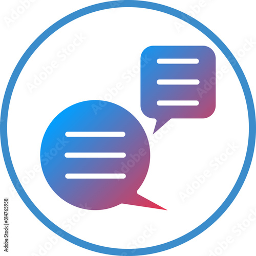 Vector Design Bubble Chat Icon Style