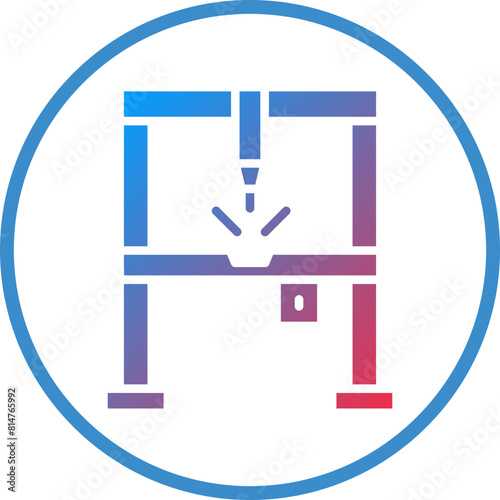 Vector Design Plasma Laser Icon Style
