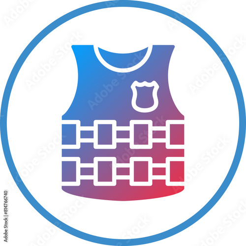 Vector Design Bulletproof Vest Icon Style
