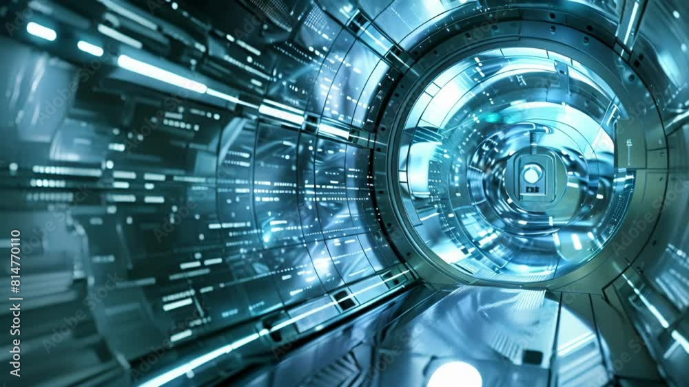 A futuristic vault with a digital lock symbolizing the secure storage of encrypted data in quantum encryption. . A futuristic vault with a digital lock symbolizing the secure storage of encrypted data in quantum encryption. .