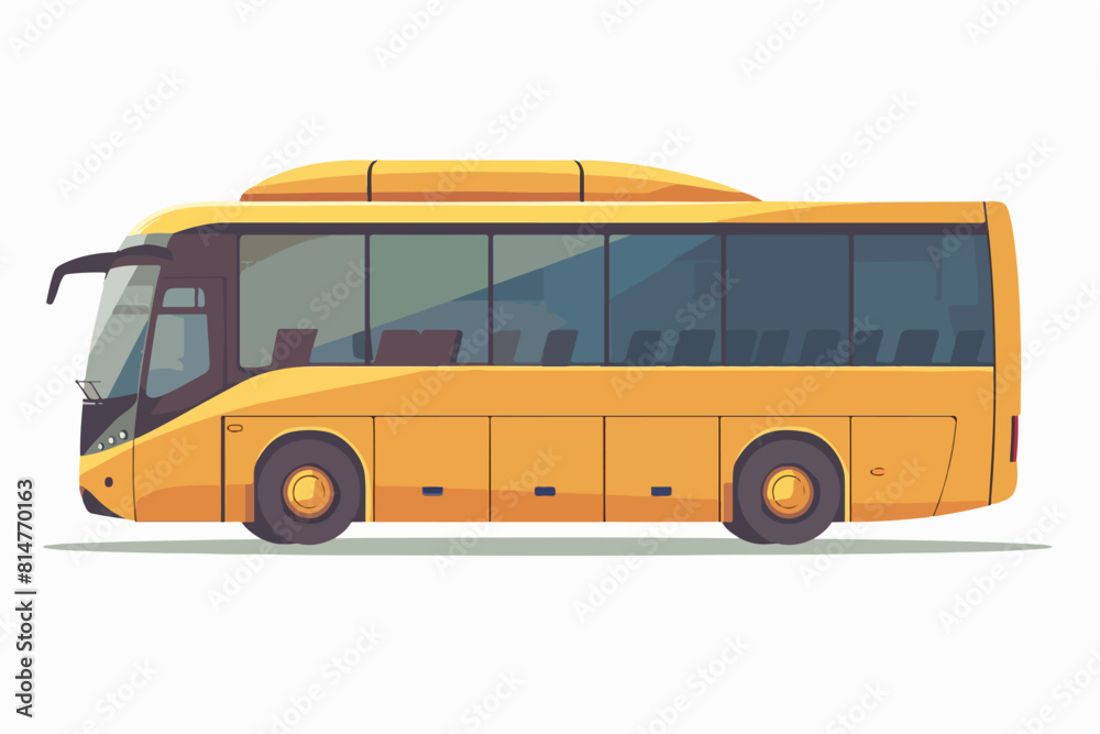 Bus illustration. Bus for transporting people. Urban and intercity mode of transport.