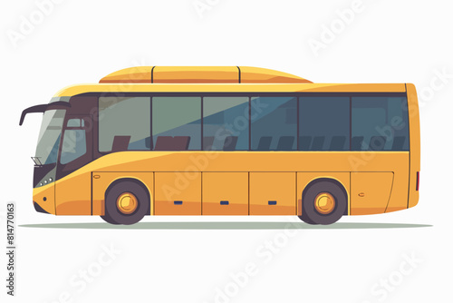 Bus illustration. Bus for transporting people. Urban and intercity mode of transport.