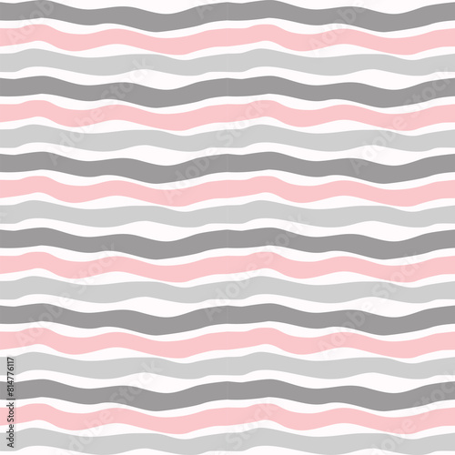 Geometric seamless pattern. Creative abstract squiggle style drawing background for children or trendy design with basic shapes. Simple childish scribble wallpaper print.
