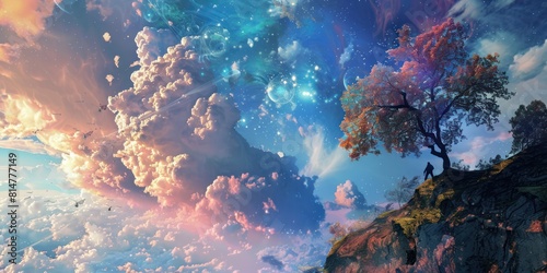 Abstract background fantasy world nature outdoor sky light