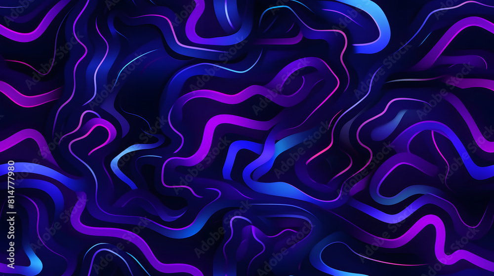 futuristic neon squiggle figures flyer purple hues design poster background futuristic neon squiggle figures flyer purple hues design poster background