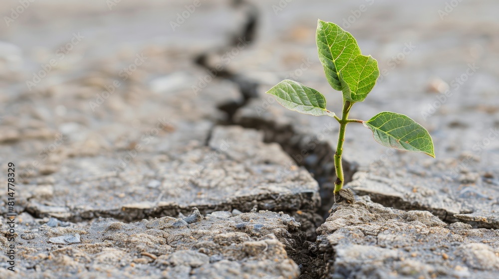 Life Finds a Way: Plant Seedling Triumph Over Concrete Life Finds a Way: Plant Seedling Triumph Over Concrete