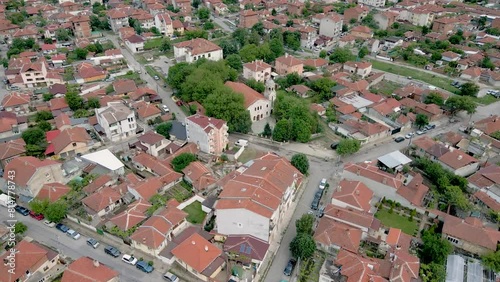 aerial view of area of Kargona Yambol Bulgaria 