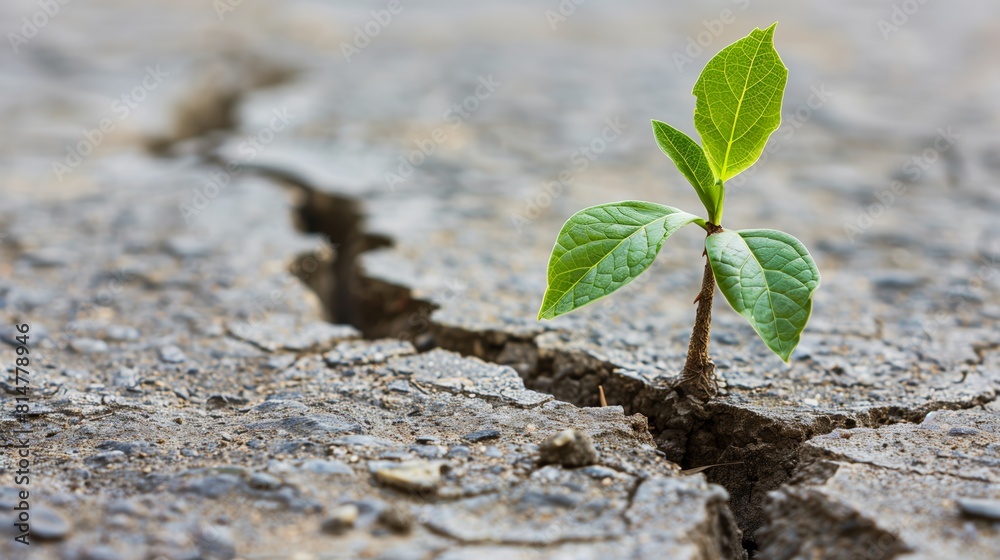 Life Finds a Way: Plant Seedling Triumph Over Concrete Life Finds a Way: Plant Seedling Triumph Over Concrete