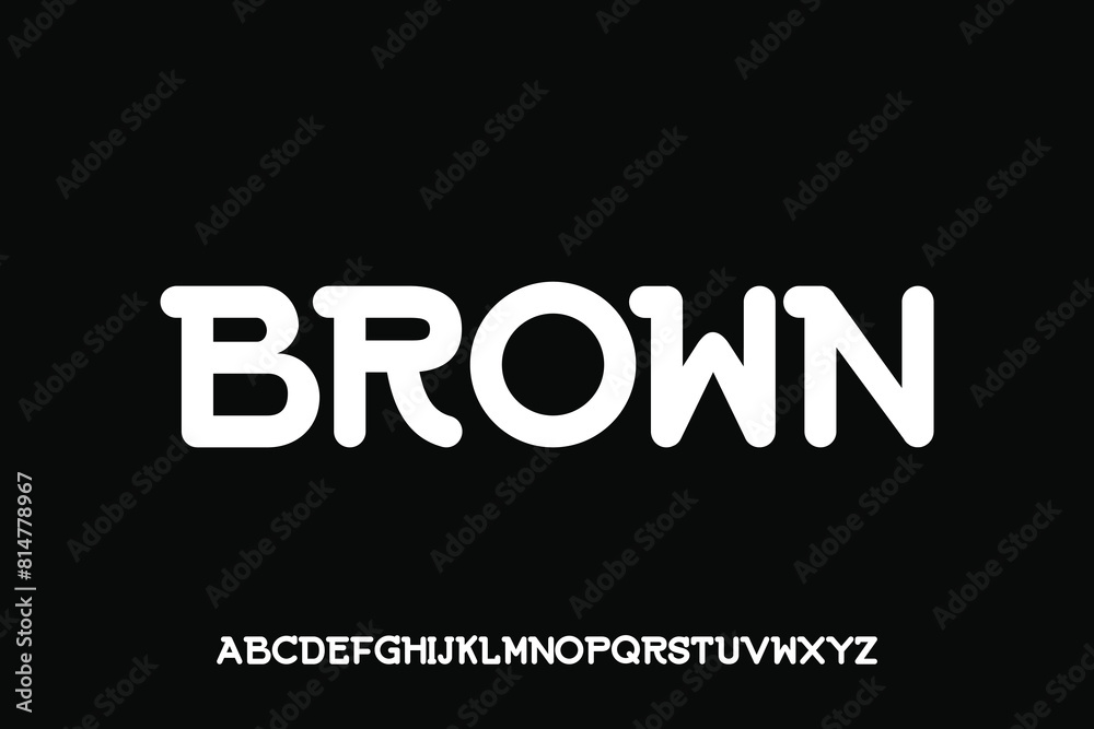 Obraz premium Display alphabet font vector design suitable for headline, magazine, poster, logo and many more