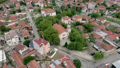 aerial view of area of Kargona Yambol Bulgaria 