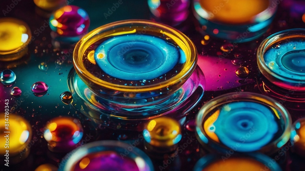 Colorful, space and loops inspired abstract art Colorful, space and loops inspired abstract art