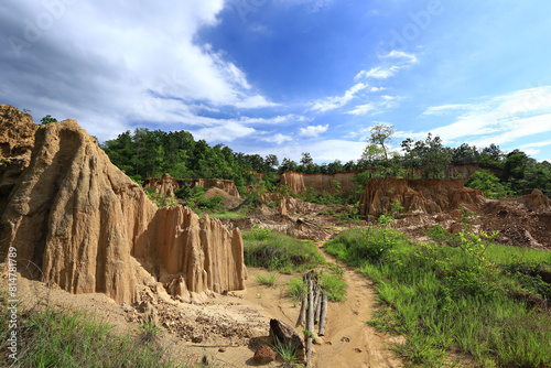 Geological beauty At Sao Din Na Noi Sri Nan National Park, Na Noi district, Nan Province, Thailand  photo