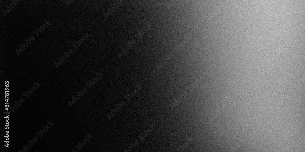 Abstract grainy gradient background in black, white, gray, and graphite. Ultra-wide and elegant, ideal for design, banners, wallpapers, templates, art, creative projects, and desktop. Vintage style