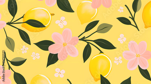 Digital lemons minimalist illustrator abstract graphic poster background