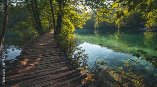 Discover the stunning Plitvice Lake in Croatia through this stock video footage  showcasing the natural beauty of cascading waterfalls and crystal clear turquoise waters.