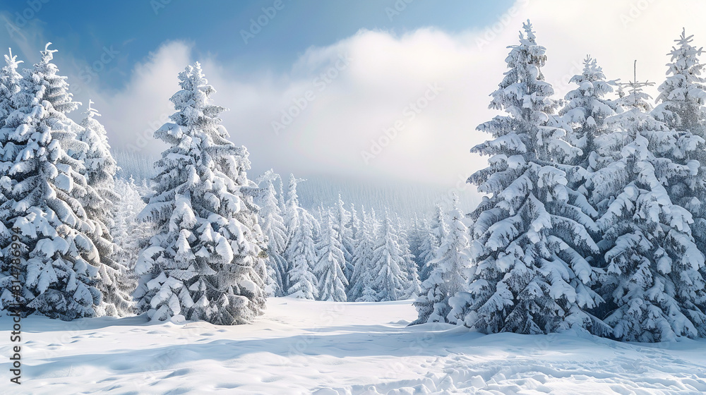 Snow-Covered Pine Trees Snow-Covered Pine Trees