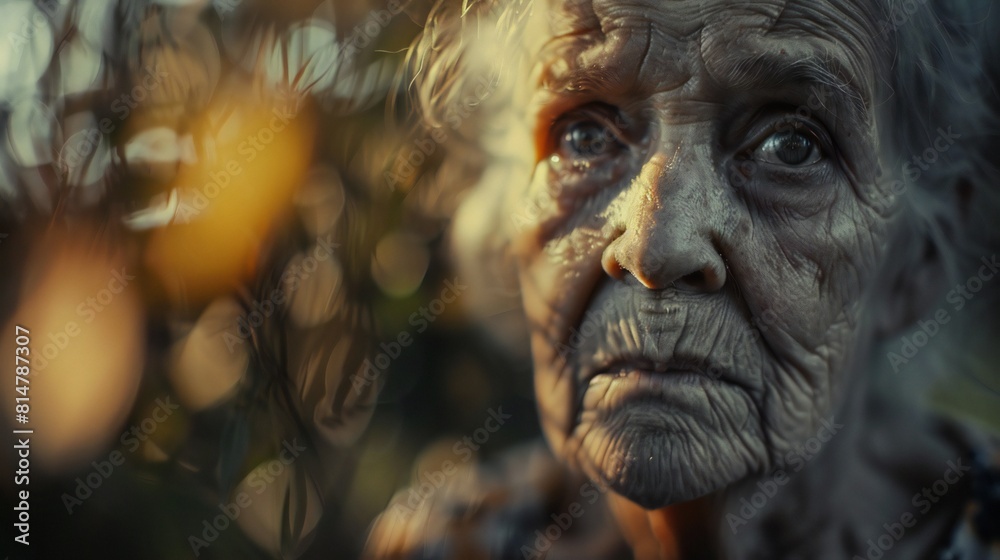 Old woman and man portrait. Old woman and man portrait.