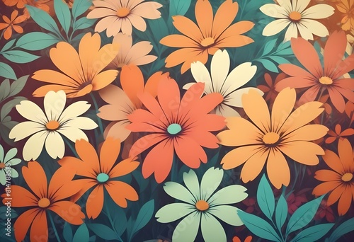 Close-Up of Vibrant Cape Daisies Blooming Against a Sky Blue Background