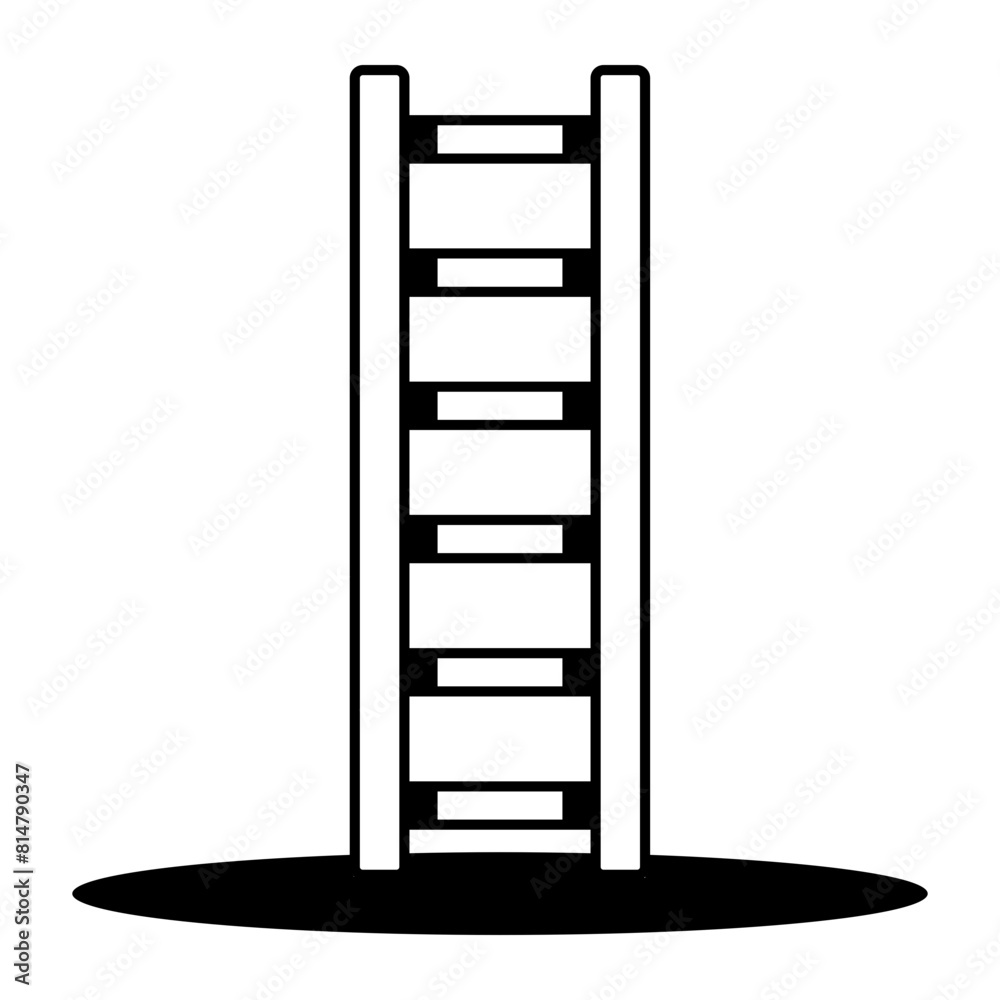 Easy to climb stepladder vector icon design, Labor Day Symbol, 1st of May Sign, International Workers Day stock illustration, old style wooden ladders concept Easy to climb stepladder vector icon design, Labor Day Symbol, 1st of May Sign, International Workers Day stock illustration, old style wooden ladders concept