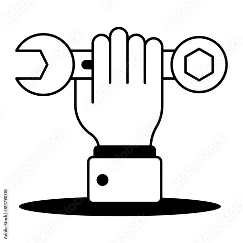 Trade unionism vector icon design, Labor Day Symbol, 1st of May Sign,  International Workers Day stock illustration, workforce movement concept