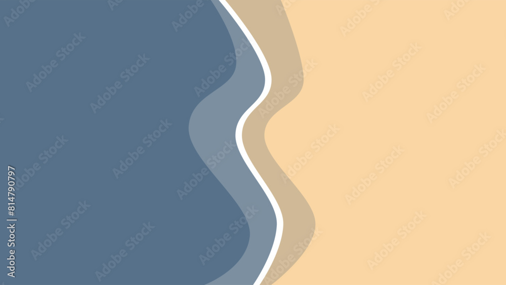 Aerial Serenity: Flat Design of a Beach from Above Aerial Serenity: Flat Design of a Beach from Above