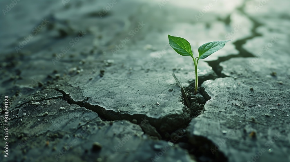 Life Finds a Way: Plant Seedling Triumph Over Concrete Life Finds a Way: Plant Seedling Triumph Over Concrete