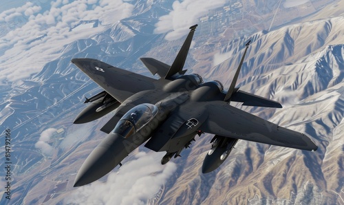 Peaceful deployment, F15 fighter jet mission
