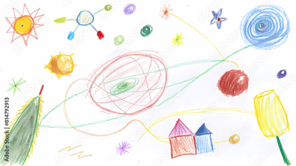 Witness the first strokes of genius! This hand-drawn piece of art captures a toddler's budding creativity and unique perspective. Witness the first strokes of genius! This hand-drawn piece of art captures a toddler's budding creativity and unique perspective.