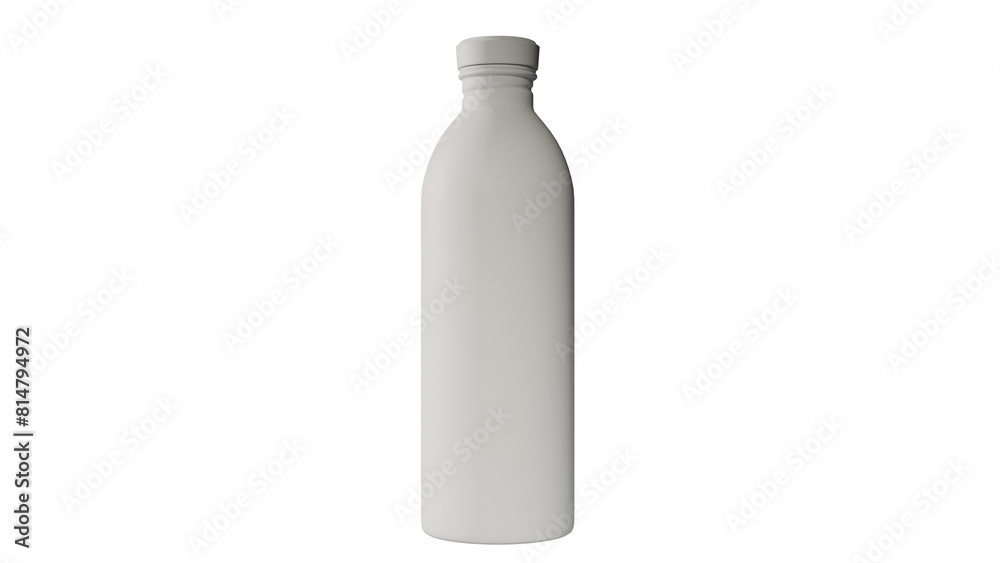 a white bottle with a white cap on a black background a white bottle with a white cap on a black background