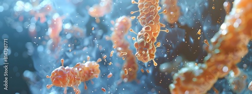 3D of Bacterial Nitrogen Fixation Process photo